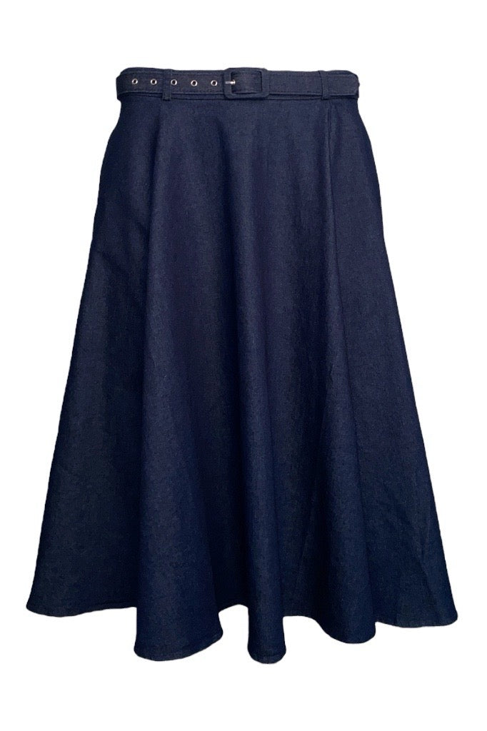 Lindy Bop Christine Denim Skirt