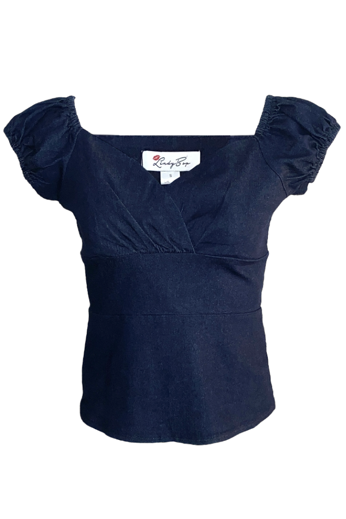 Lindy Bop Rita Denim Blouse
