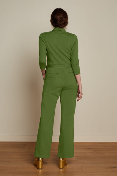 King Louie Alexa Jumpsuit Uni Rodeo Olive Green #farve_olive-green