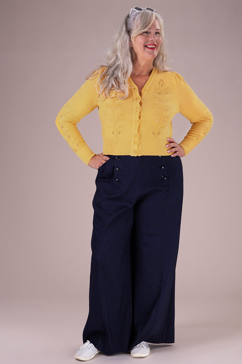 Emmy Design The Susie Q Cardigan Butter Yellow Gul - Sophies.dk #farve_butter