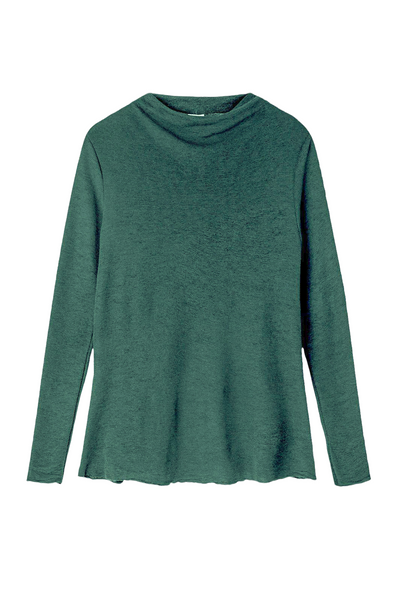Blusbar Shirt A-line Drapped Neckline #farve_granite