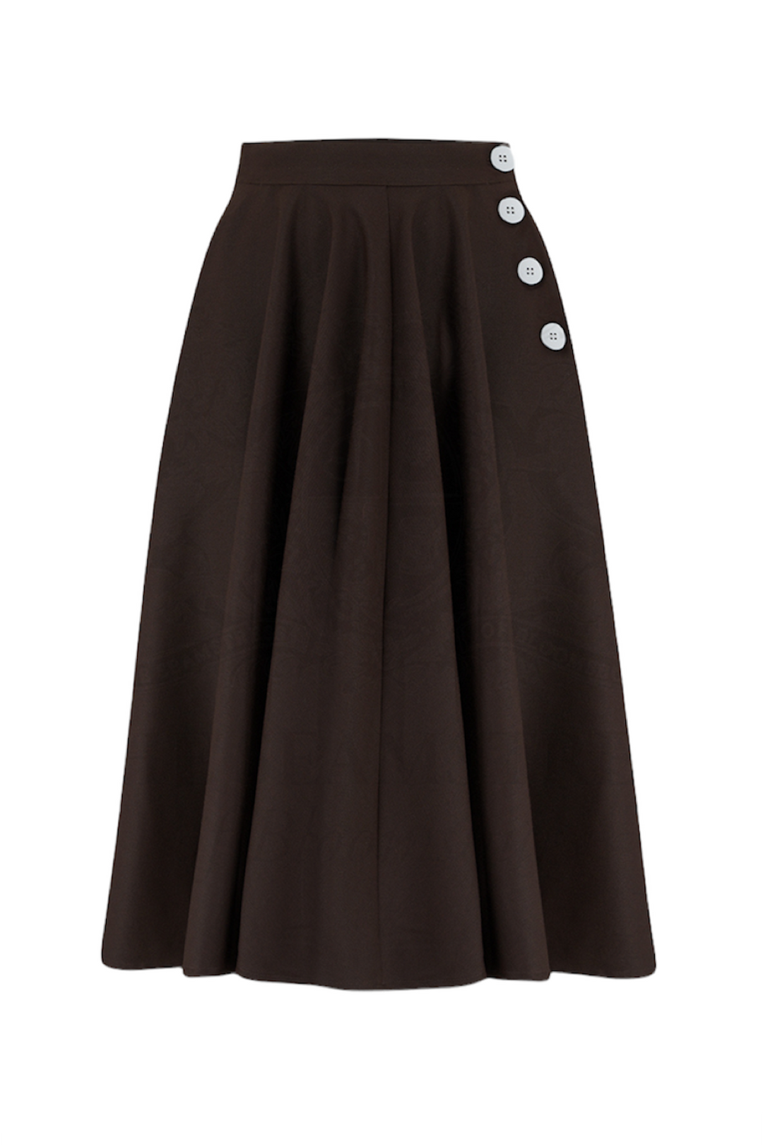 The Seamstress of Bloomsbury Sylvia Skirt - Brown-The Seamstress of Bloomsbury-Sophies.dk