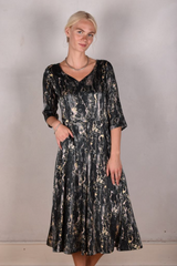 Tone Barker Jane Dress Marble Black-Tone Barker-Sophies.dk