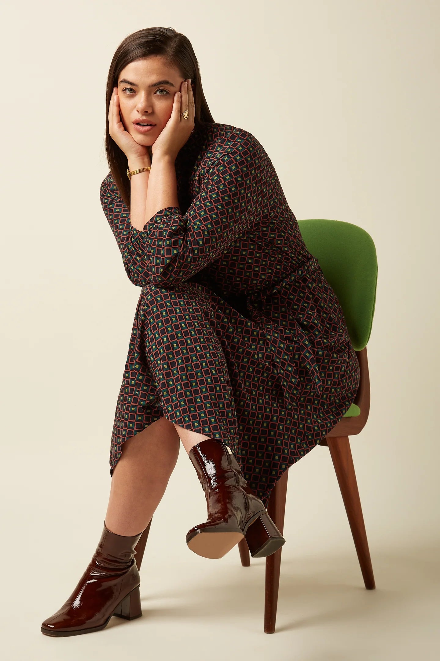 King Louie Betty Loose Fit Dress Jazzy