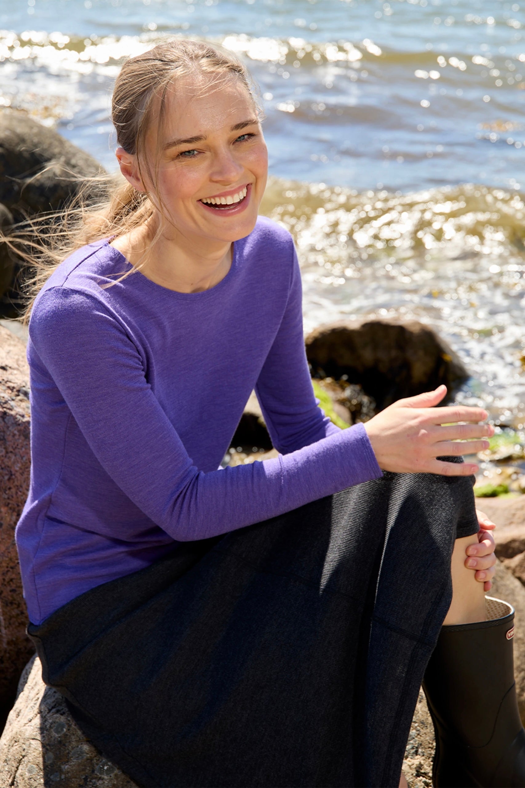 Jalfe Uldbluse Langærmet