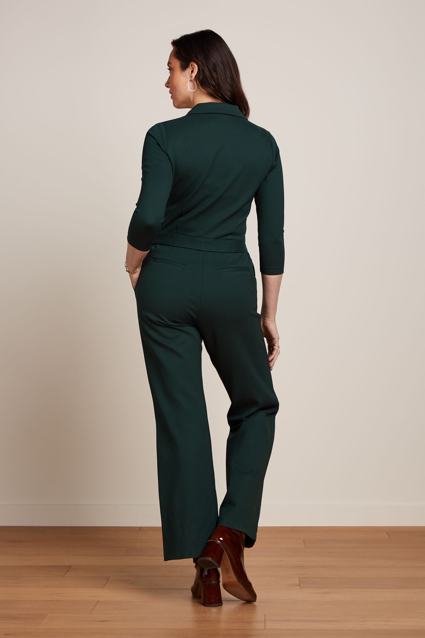 King Louie Alexa Jumpsuit Uni Rodeo #farve_sycamore-green