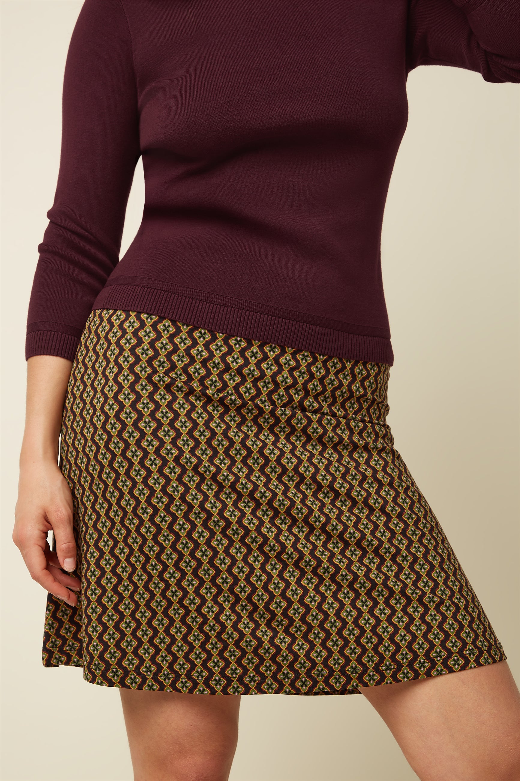 King Louie Border Skirt Turi Jersey