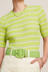 King Louie Raffia Belt #farve_kiwi-green