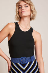 King Louie Raffia Belt #farve_baja-blue