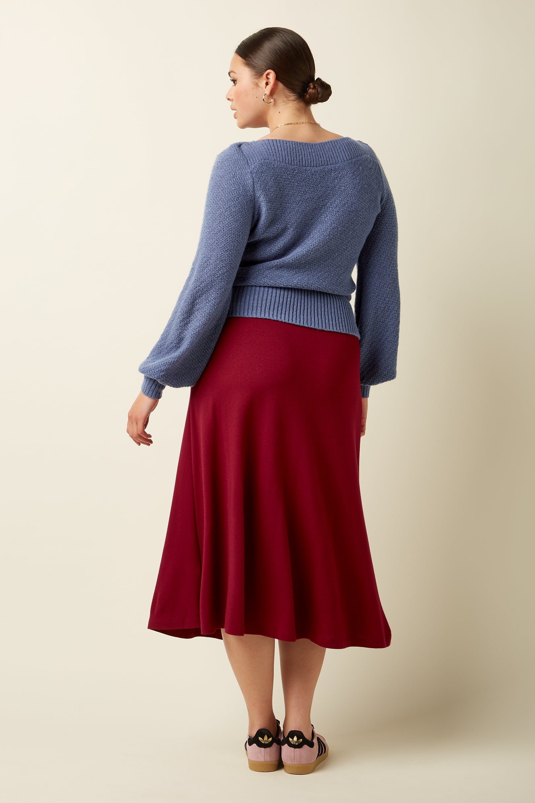 King Louie Juno Midi Skirt Milano Crepe