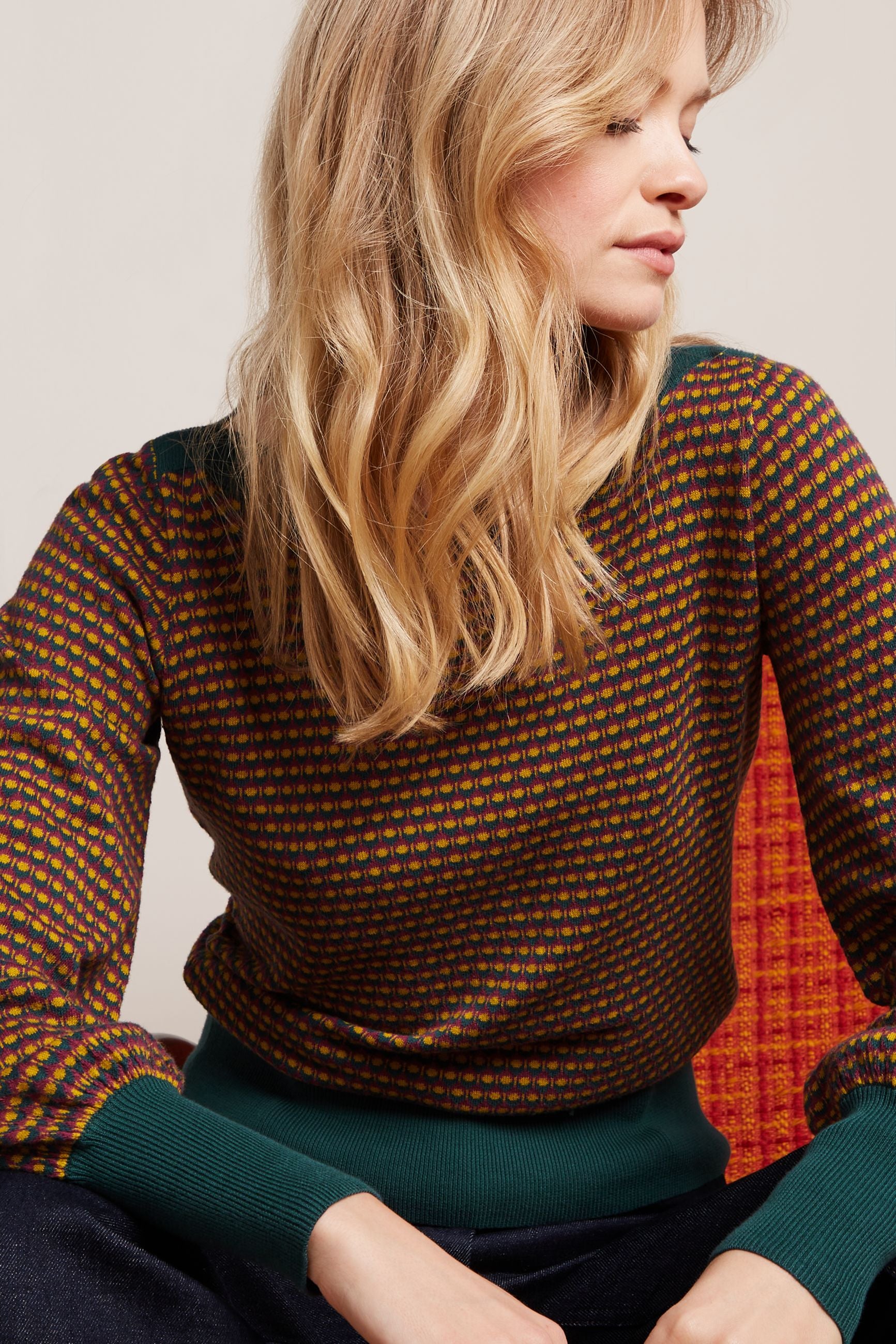 King Louie Audrey Bell Sleeve Top Graham