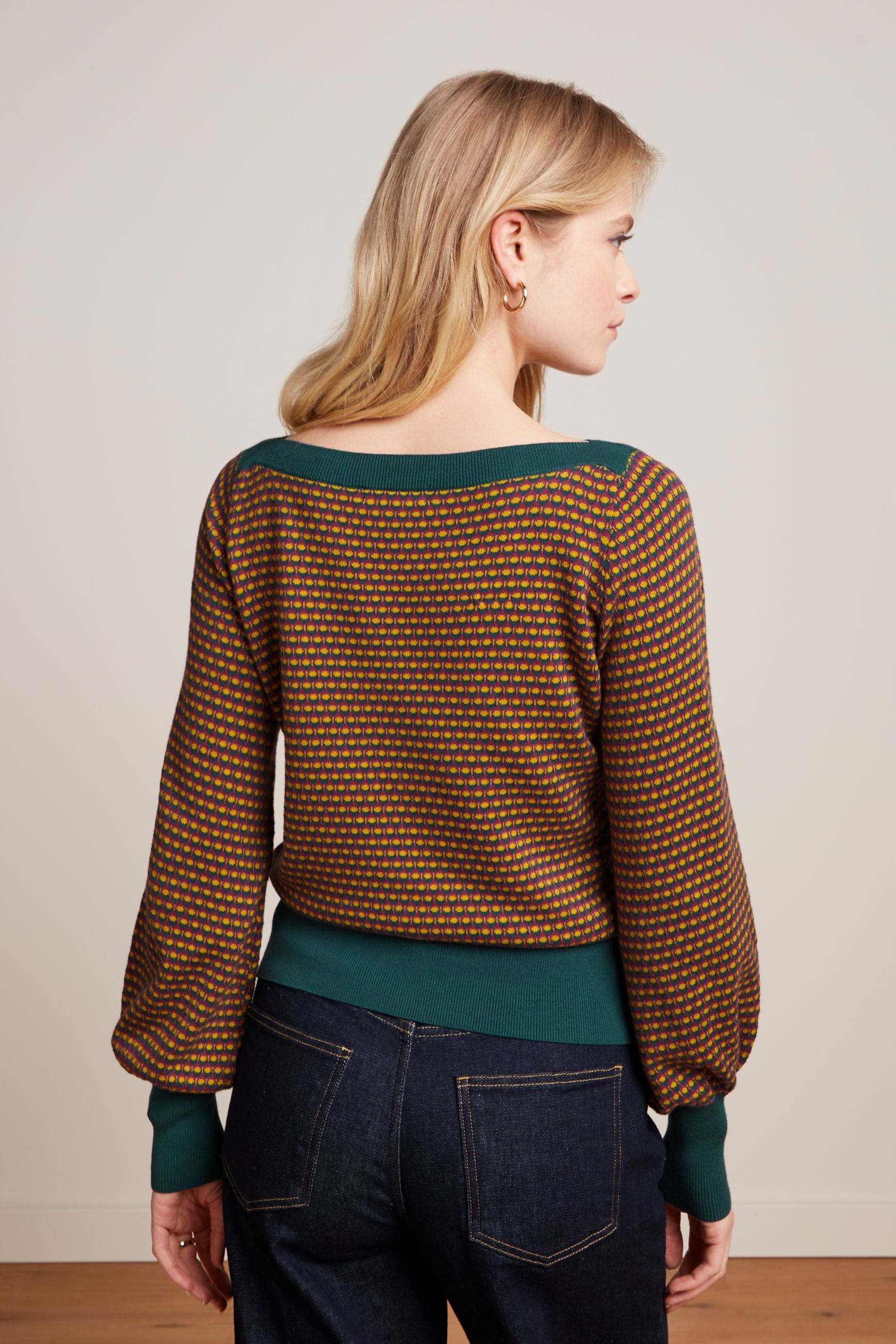 King Louie Audrey Bell Sleeve Top Graham