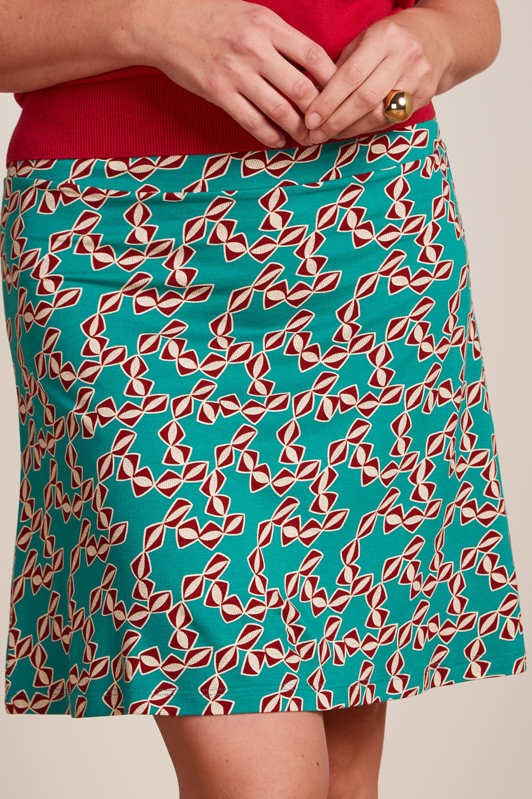 King Louie Border Skirt Minty