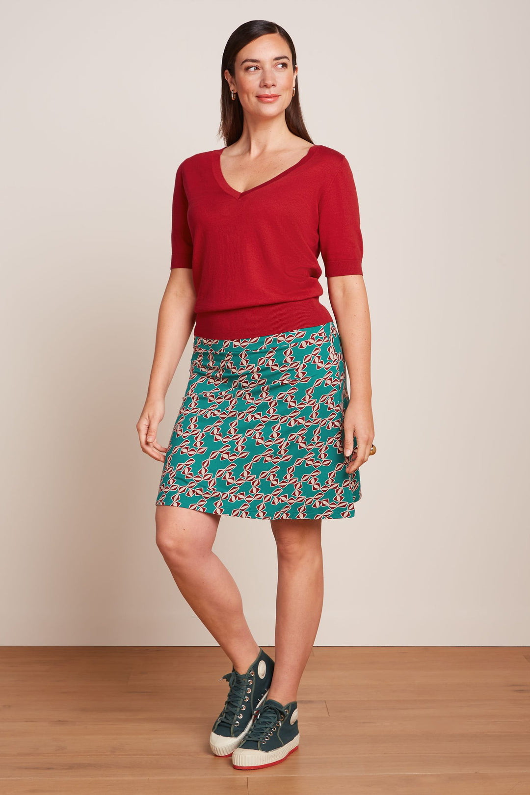 King Louie Border Skirt Minty