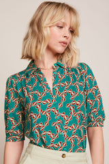 King Louie Carina Blouse Minty