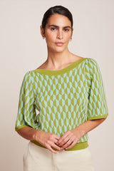 King Louie Ivy Top Wide Sleeve Dune