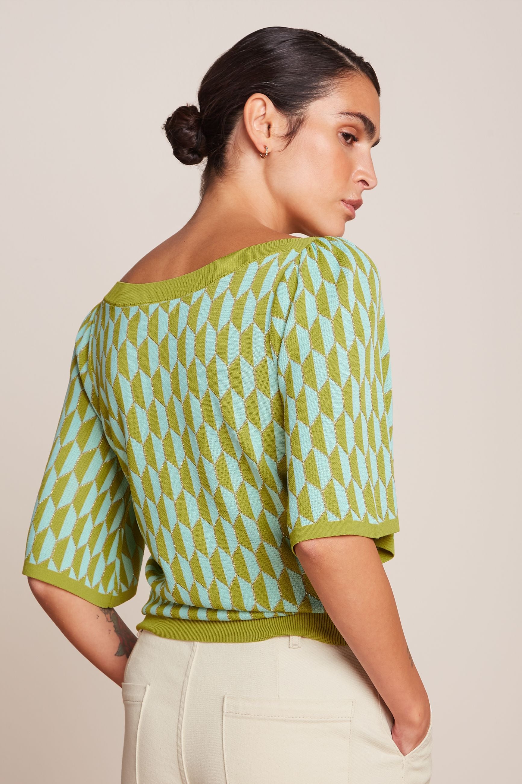 King Louie Ivy Top Wide Sleeve Dune