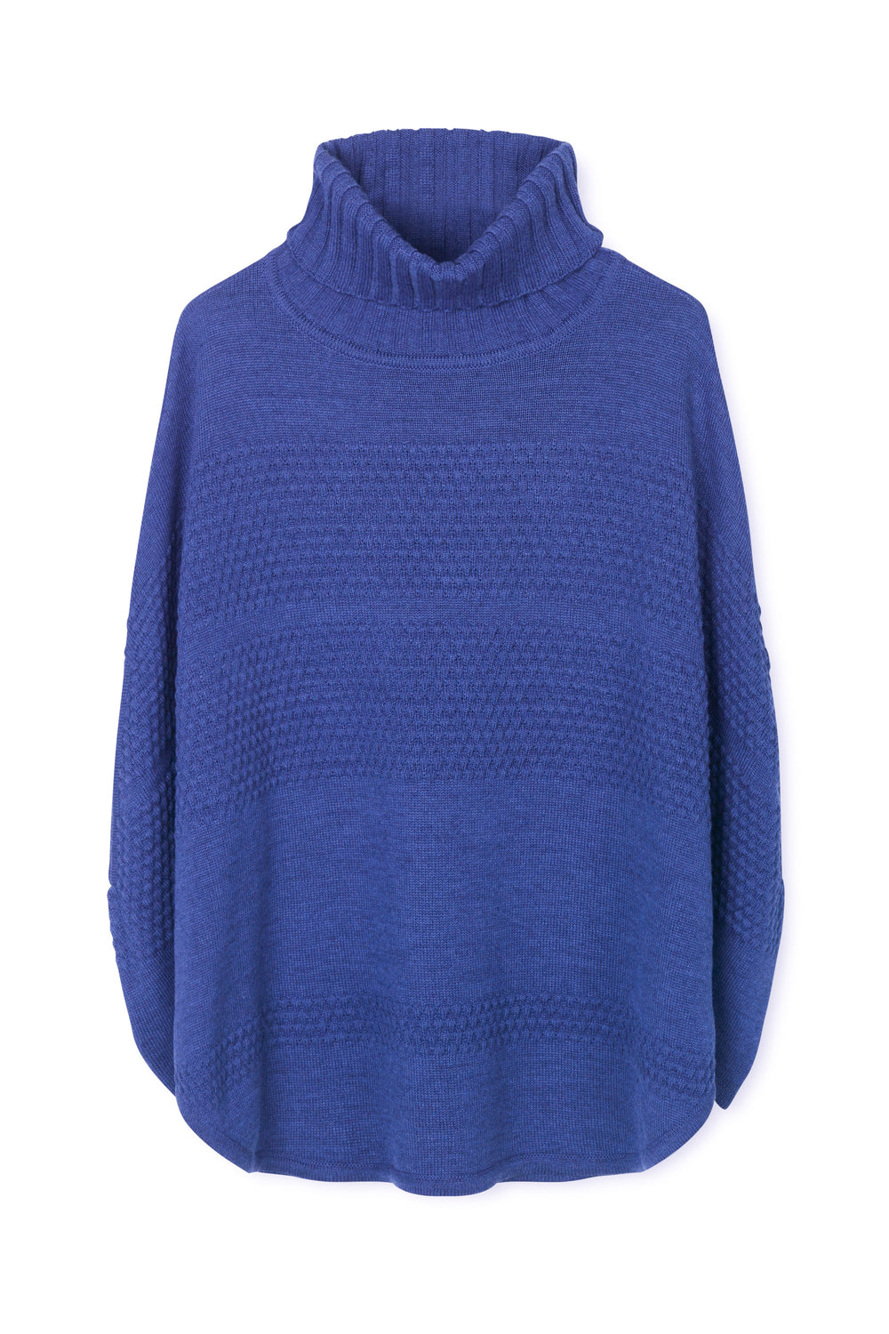 Sibin Linnebjerg Siff Strik Poncho -Sibin Linnebjerg-Sophies.dk #farve_crystal-blue