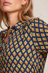 King Louie Maisie Blouse Pebble Woven