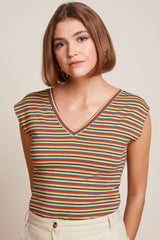 King Louie Double V Top Beebop Stripe