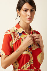 King Louie Olive Dress Ember