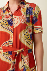 King Louie Olive Dress Ember