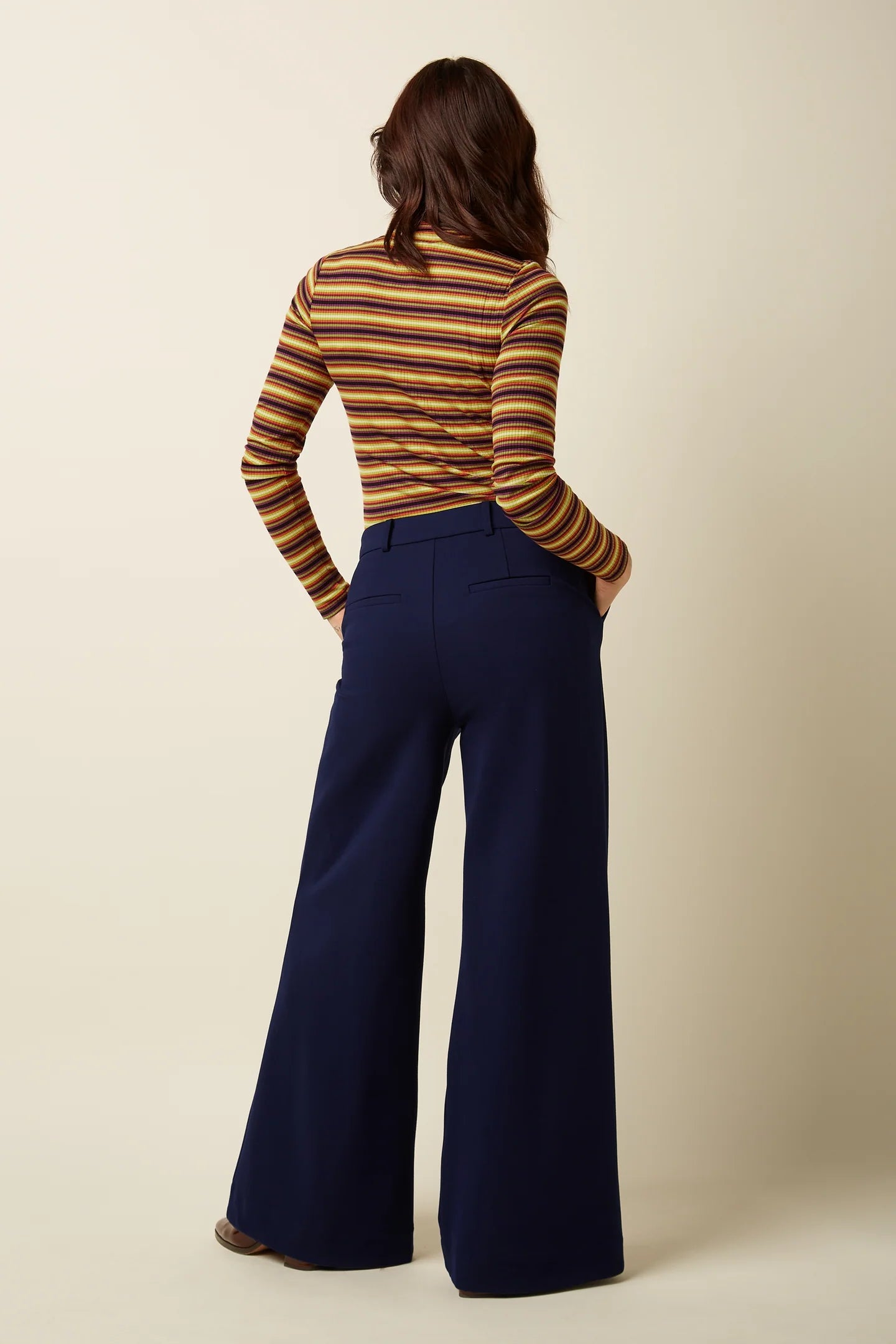 King Louie Rollneck Top Eira Stripe