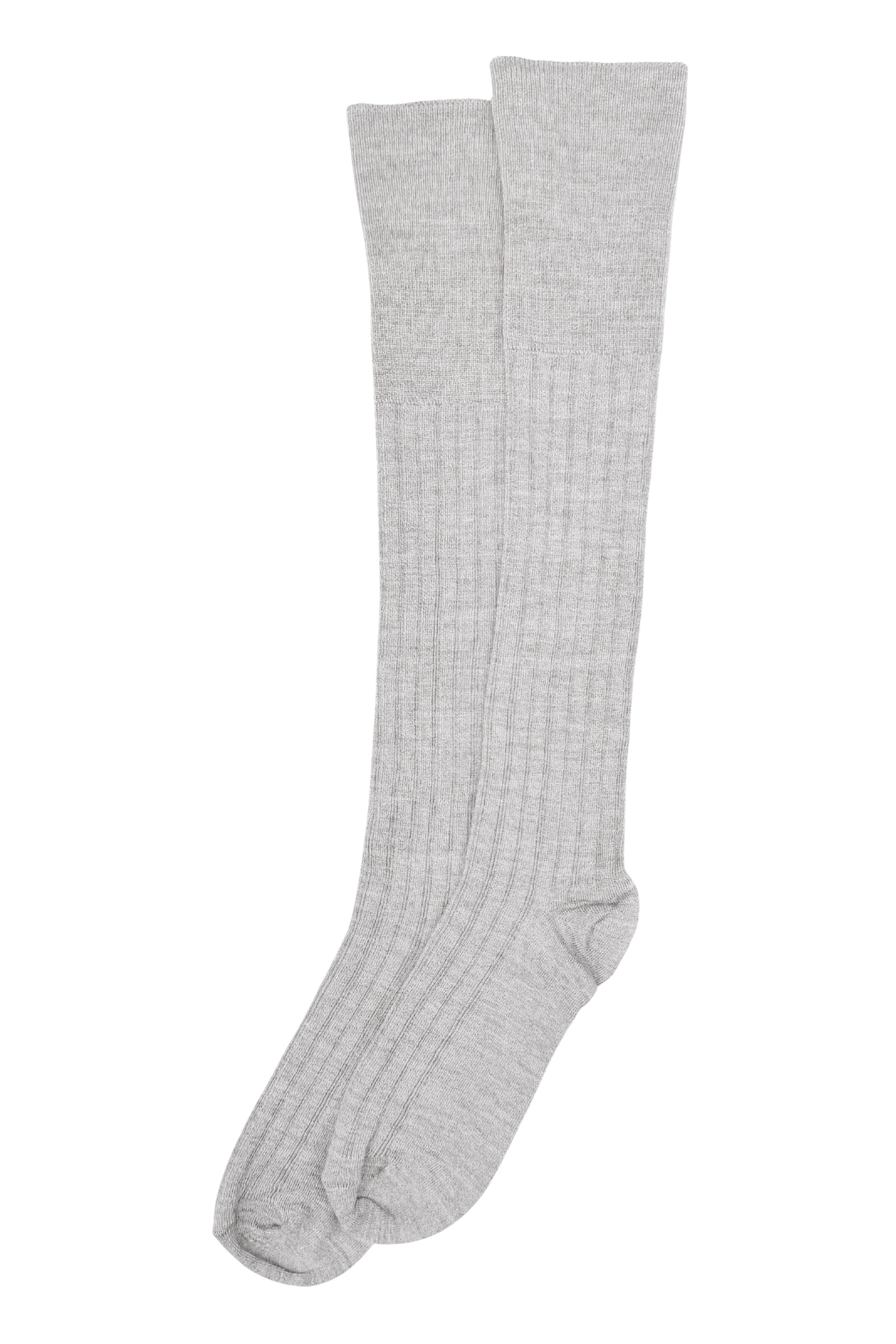 Joha Women Rib Wool Knee Socks