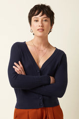 King Louie Deep V Cardigan Cedar