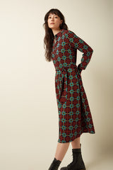 King Louie Olive Dress Duna