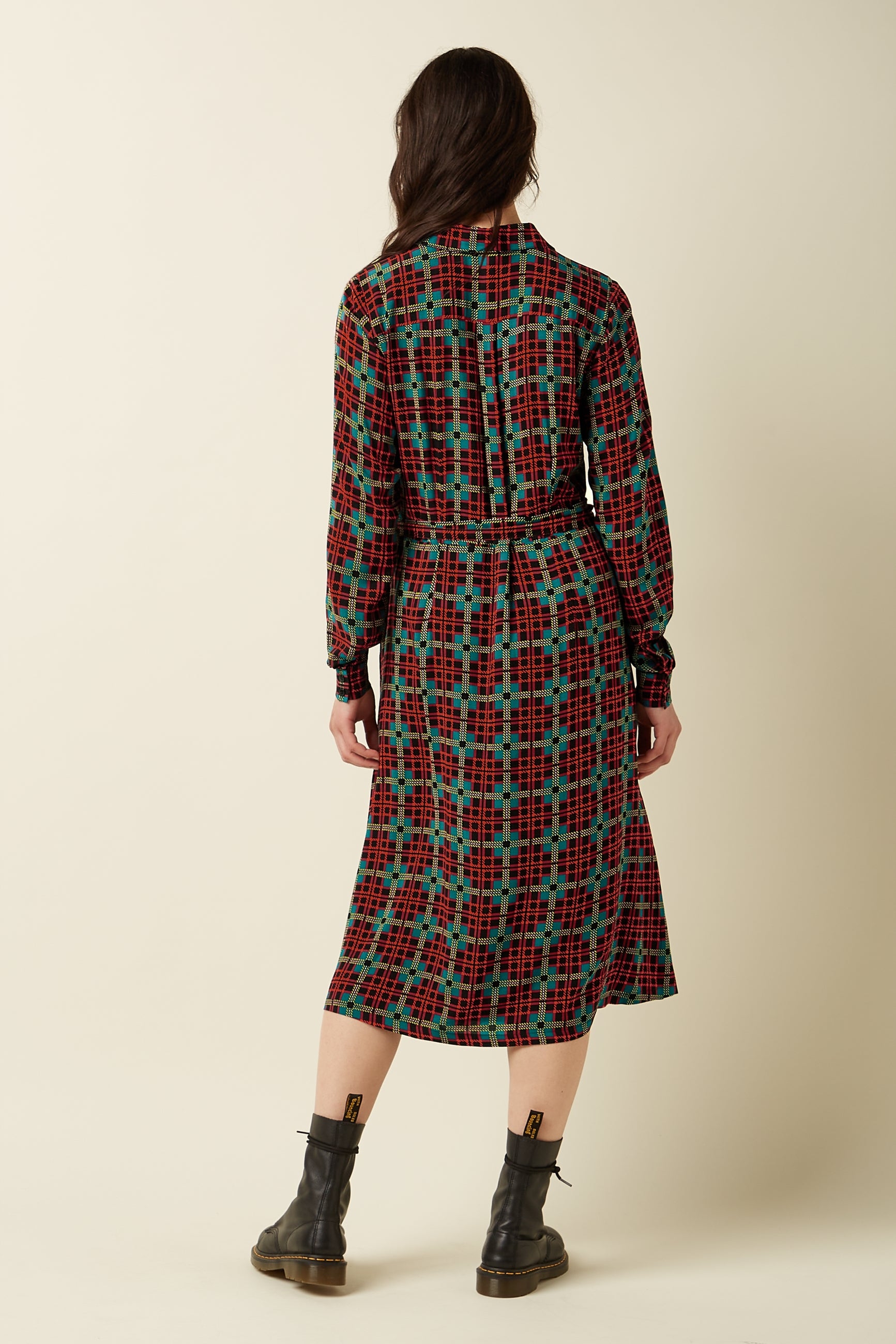 King Louie Olive Dress Duna