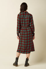 King Louie Olive Dress Duna