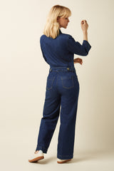 King Louie Zip Jumpsuit Onyx Denim