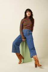 King Louie Rollneck Top Lumi Stripe