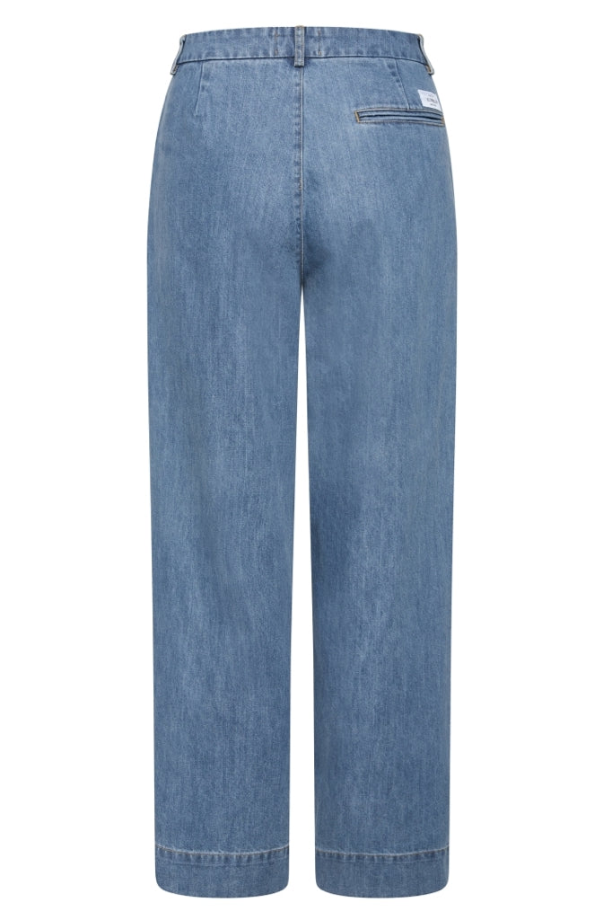 Klitmøller Lydia Denim Pant #farve_light-blue-stonewash