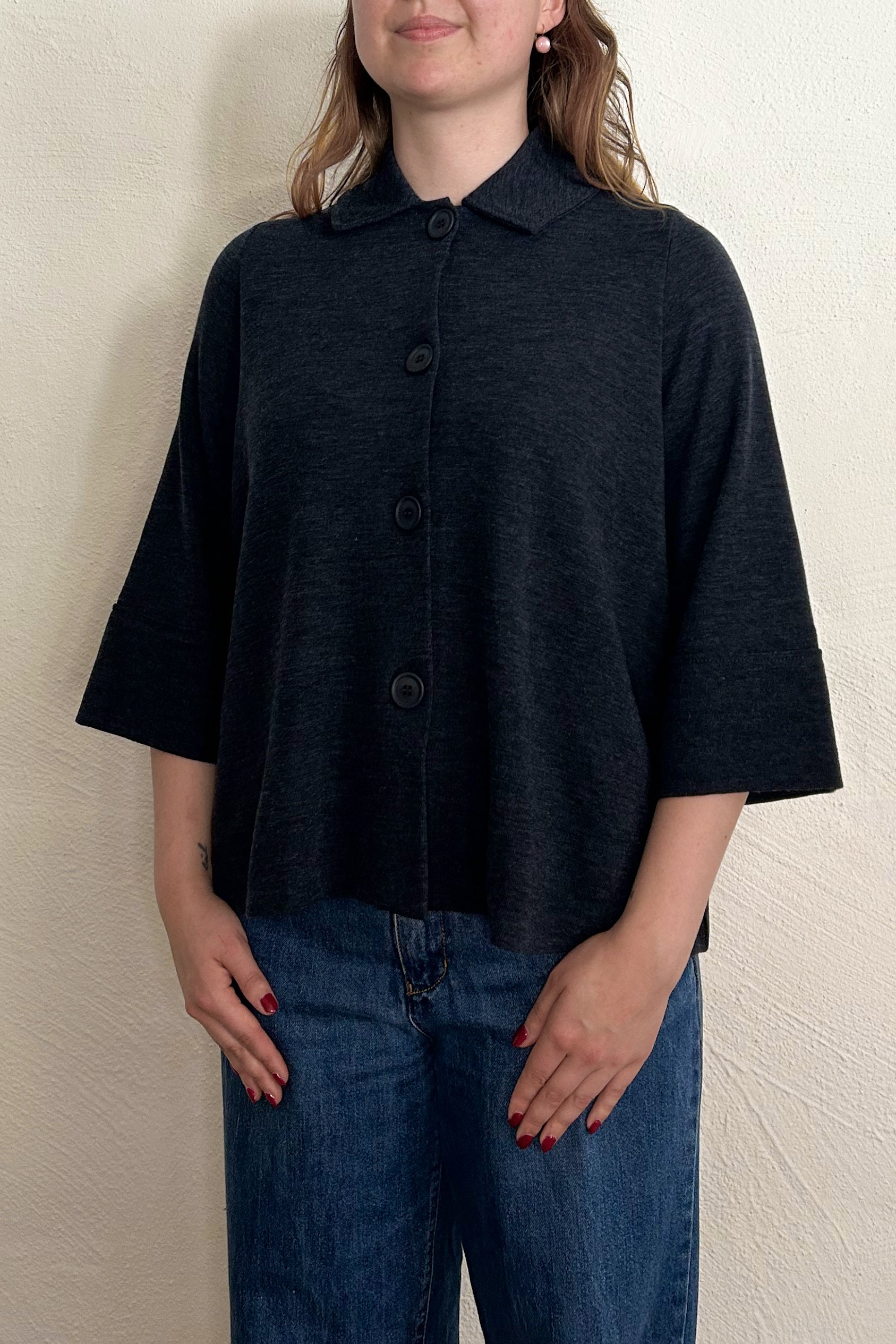 By Basics Blusbar Swagger Cardigan