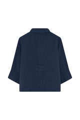 Own By Basics Linen Lab Coat Blouse