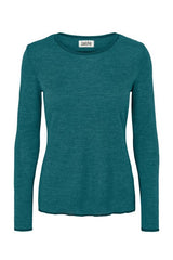 Jalfe Uldbluse Langærmet #farve_turkis