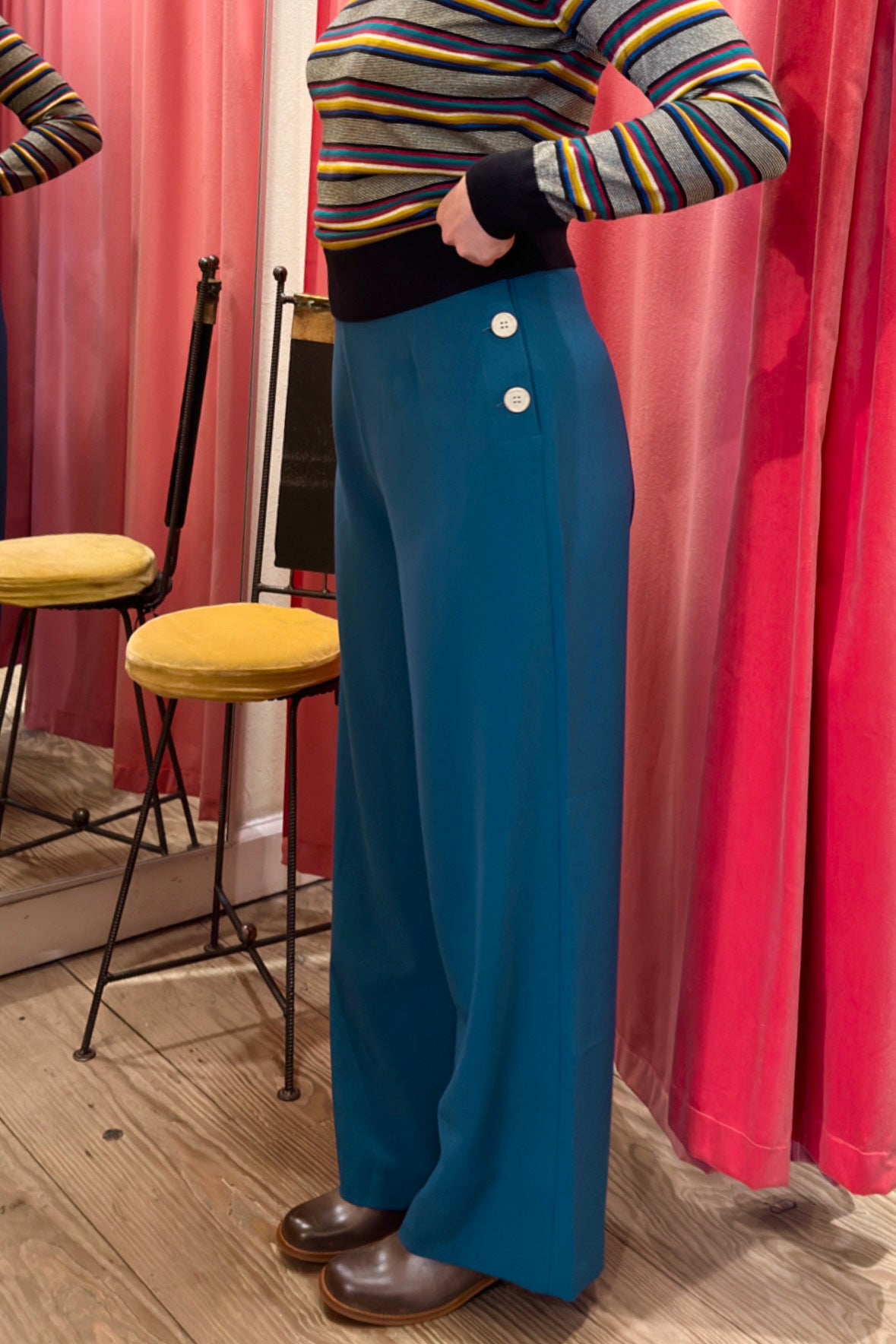 Pretty Retro Swing Pants - Petrol-Pretty Retro-Sophies.dk #farve_petrol