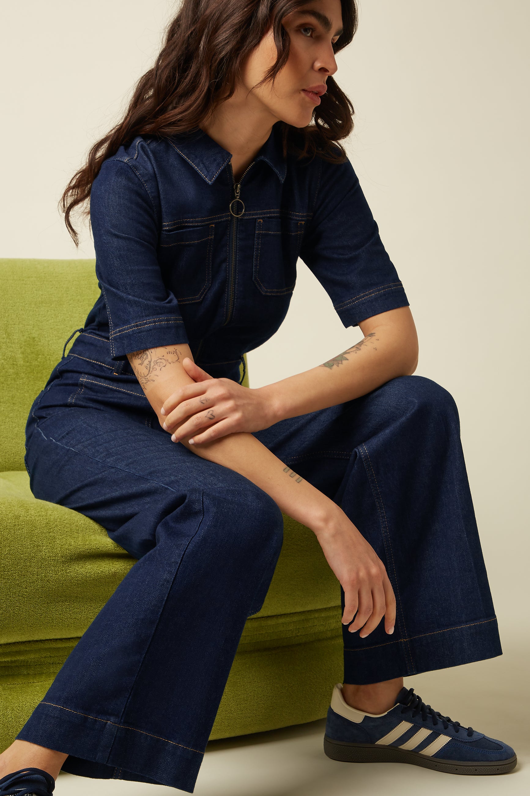 King Louie Mira Jumpsuit Onyx Denim