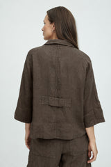 Own By Basics Linen Lab Coat Blouse