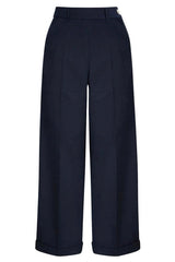 Weekend Doll High Waist Wide Leg Trousers #farve_navy