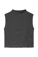 By Basics Box Vest Draped Neck