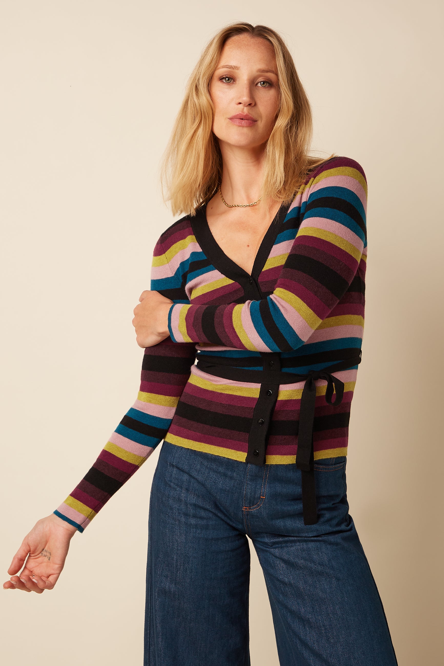 King Louie Mila Rib Cardigan Lone