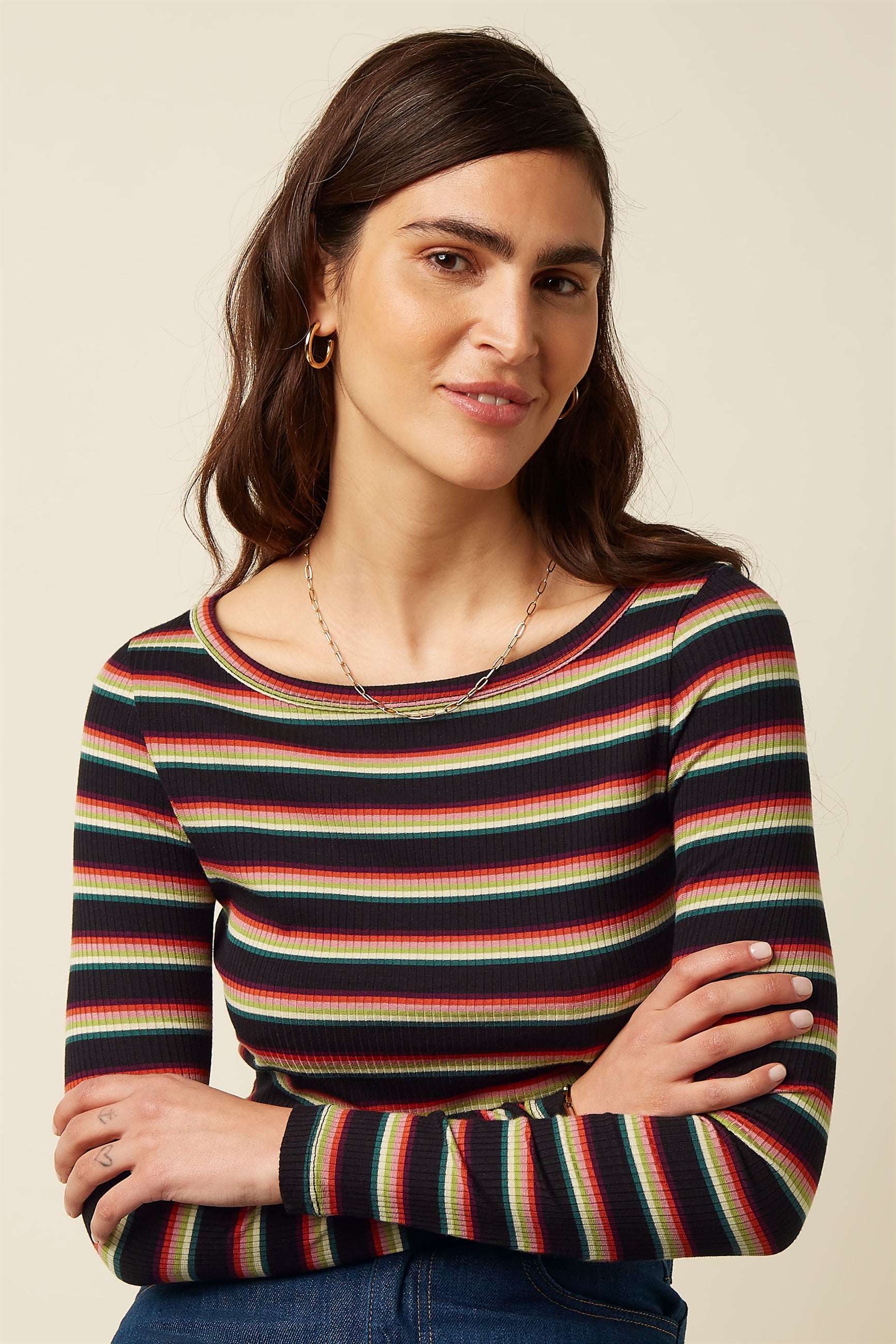 King Louie Lily Top Lottie Stripe