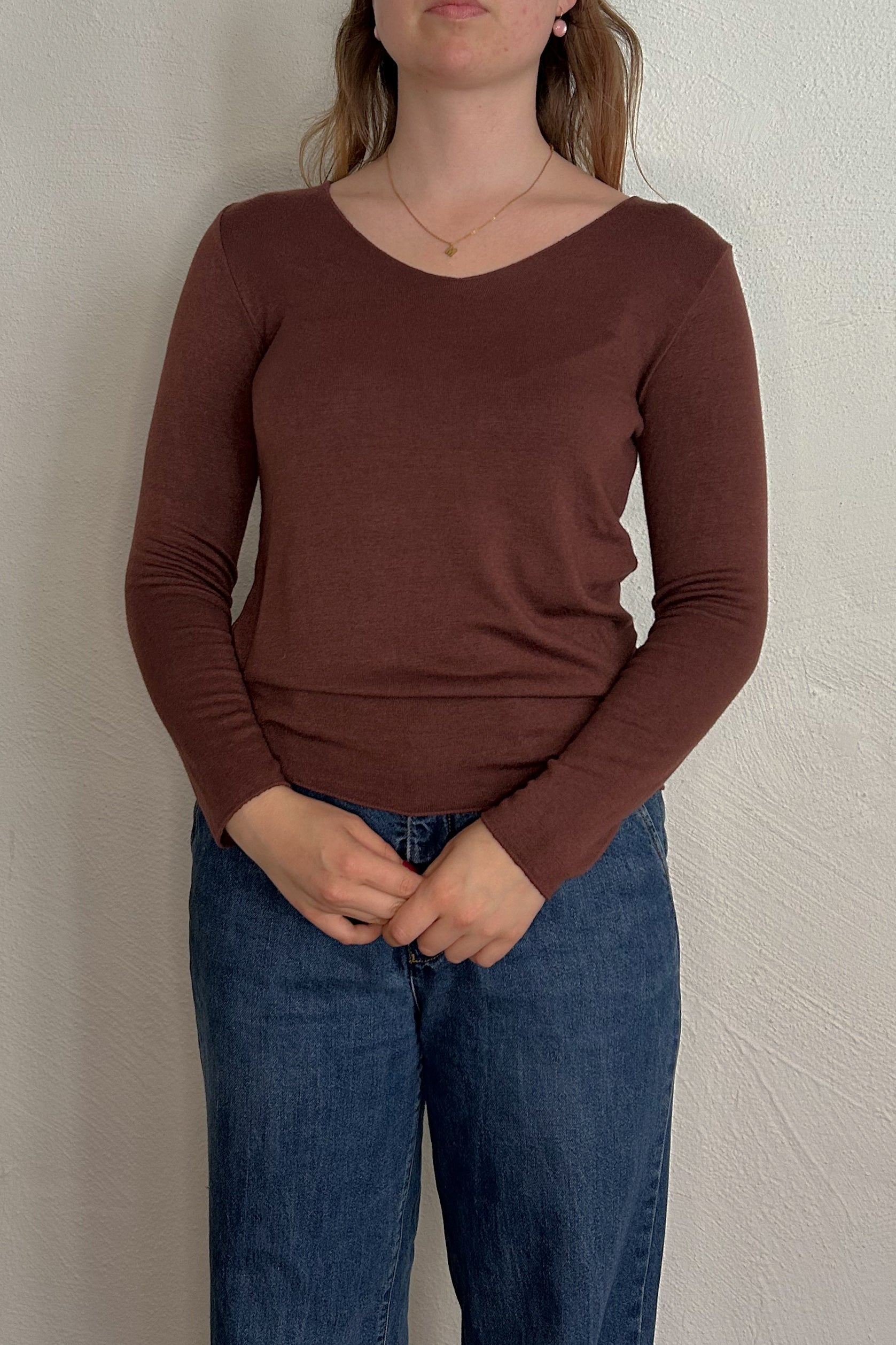 Sophies Langærmet V-hals Top
