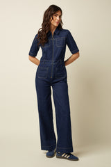 King Louie Mira Jumpsuit Onyx Denim