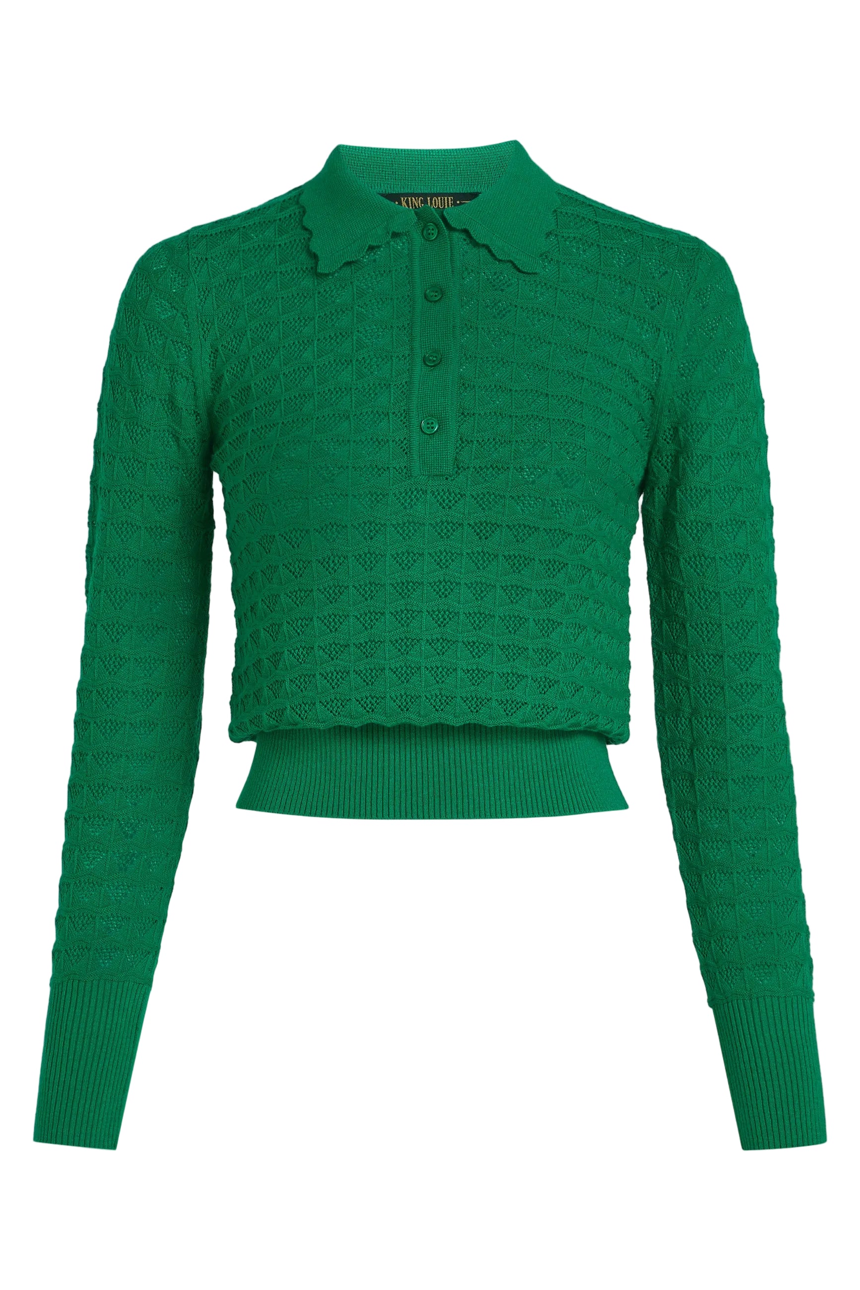 King Louie Polo Top Avel Knit