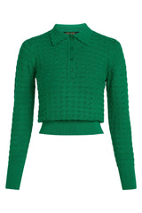 King Louie Polo Top Avel Knit