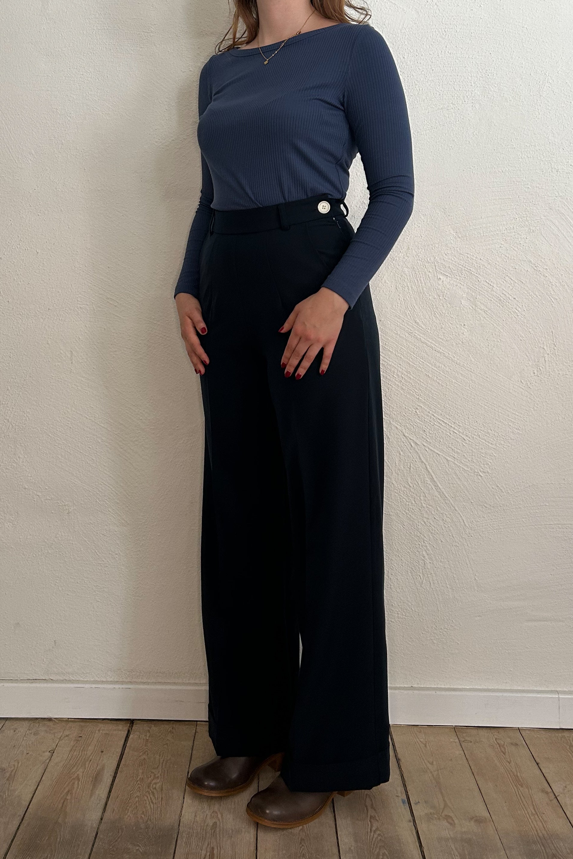 Weekend Doll High Waist Wide Leg Trousers
